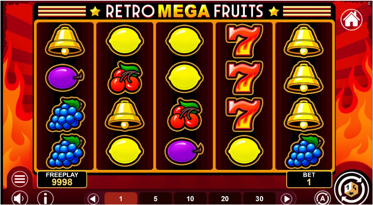 Retro Mega Fruits Spilleautomat Gratis